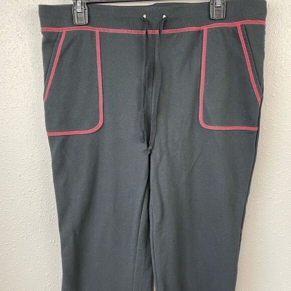 PBX Basics Black and Red Stitched Matching Full Zip Hoodie and Sweatpants Size L - Picture 9 of 12